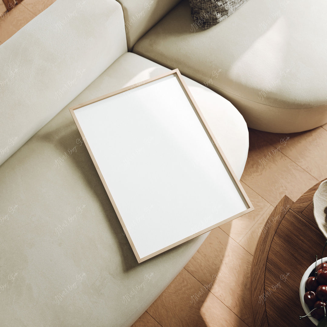 5x7 Vertical Wood Frame Mockup,Art Print Mockup,Photoshop Templates