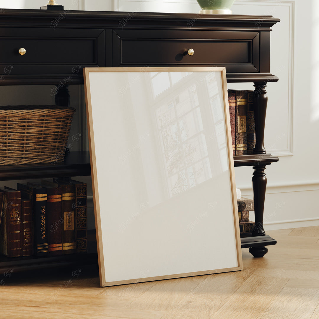 3x4 Ratio Frame Mock-Up with Reflection,Picture Frame Mockup,Photopea Templates