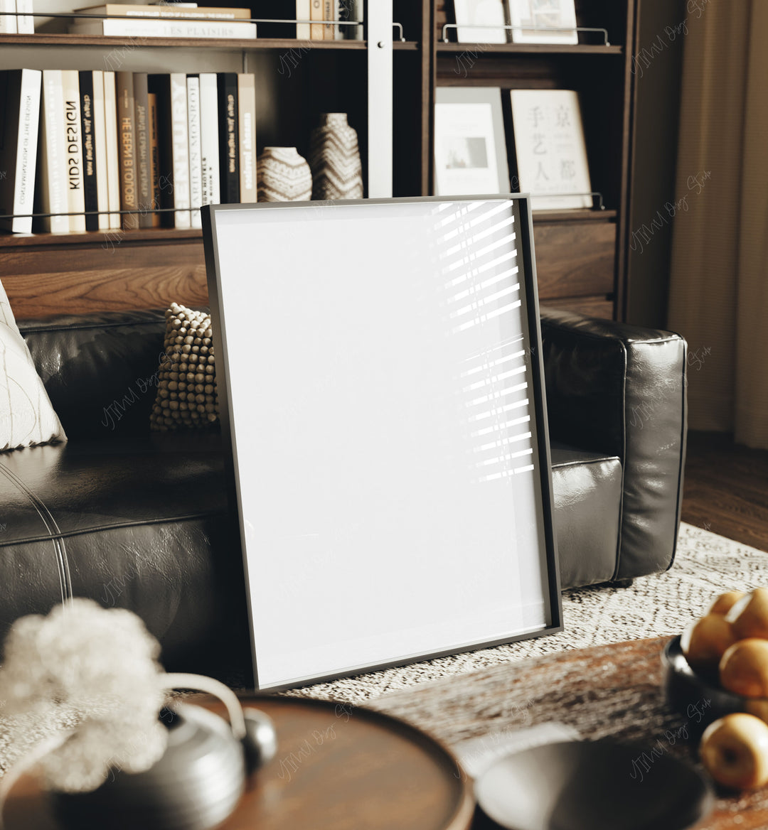 3x4 Black Frame Mockup in Home Interior,Interior Art Mockup,Digital Templates