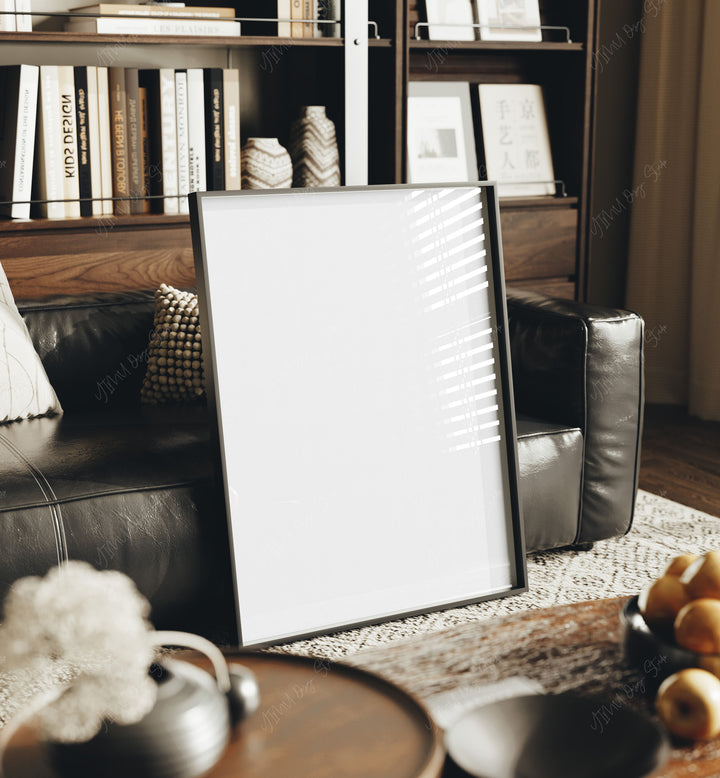 3x4 Black Frame Mockup in Home Interior,Interior Art Mockup,Digital Templates