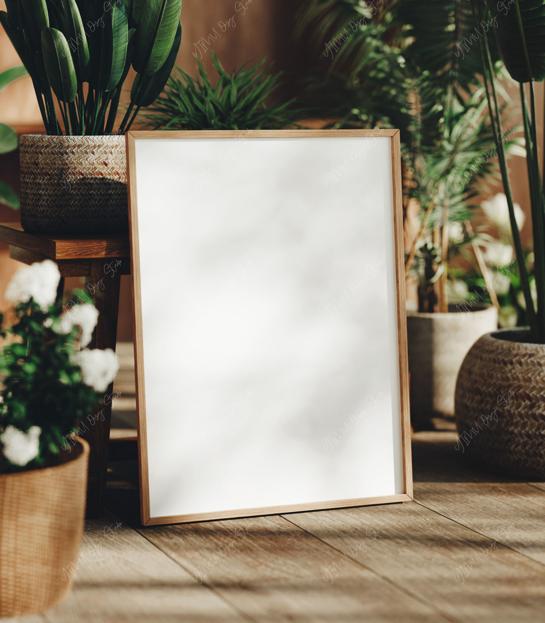 3x4 Ratio Frame Mock-Up with Reflection,Picture Frame Mockup,Digital Templates