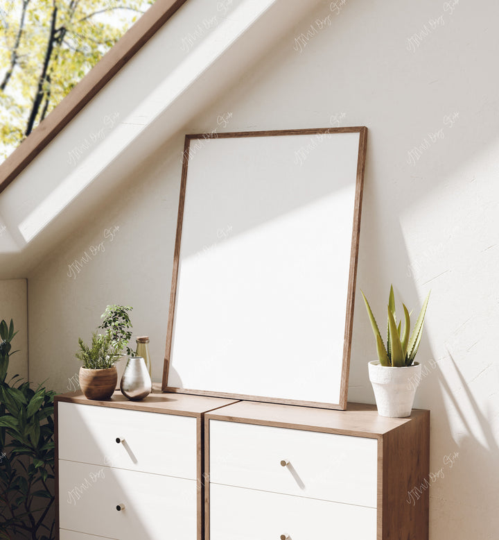 3x4 Vertical Frame Mock-Up,Picture Frame Mockup,Psd Smart Object