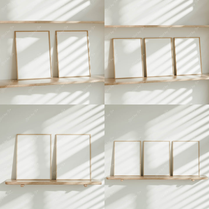 Set of 16 Minimalist Frame Mockup Bundle,Art Print Mockup,Digital Frame Mockup,Psd Template