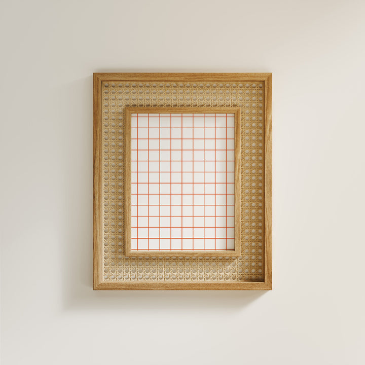 Minimalist 3x4 Wood Frame Mockup,Art Print Mockup,Room Wall Art Mockup