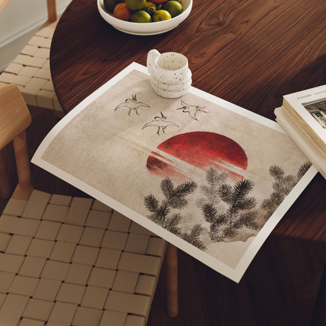 Horizontal Poster Frame Mockup,7x5 Flatlay Canva Print Detail Mockup