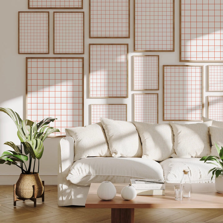 Gallery Frame Video Mockup | Vertical 5x7 Ratio | 4 Scenes Animated Mockup | Wall Art Video Mockup