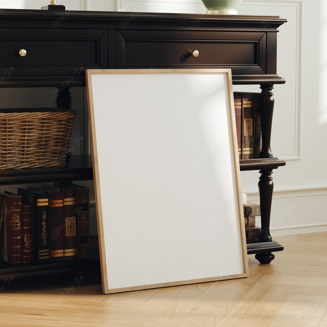 3x4 Ratio Frame Mock-Up with Reflection,Picture Frame Mockup,Photopea Templates