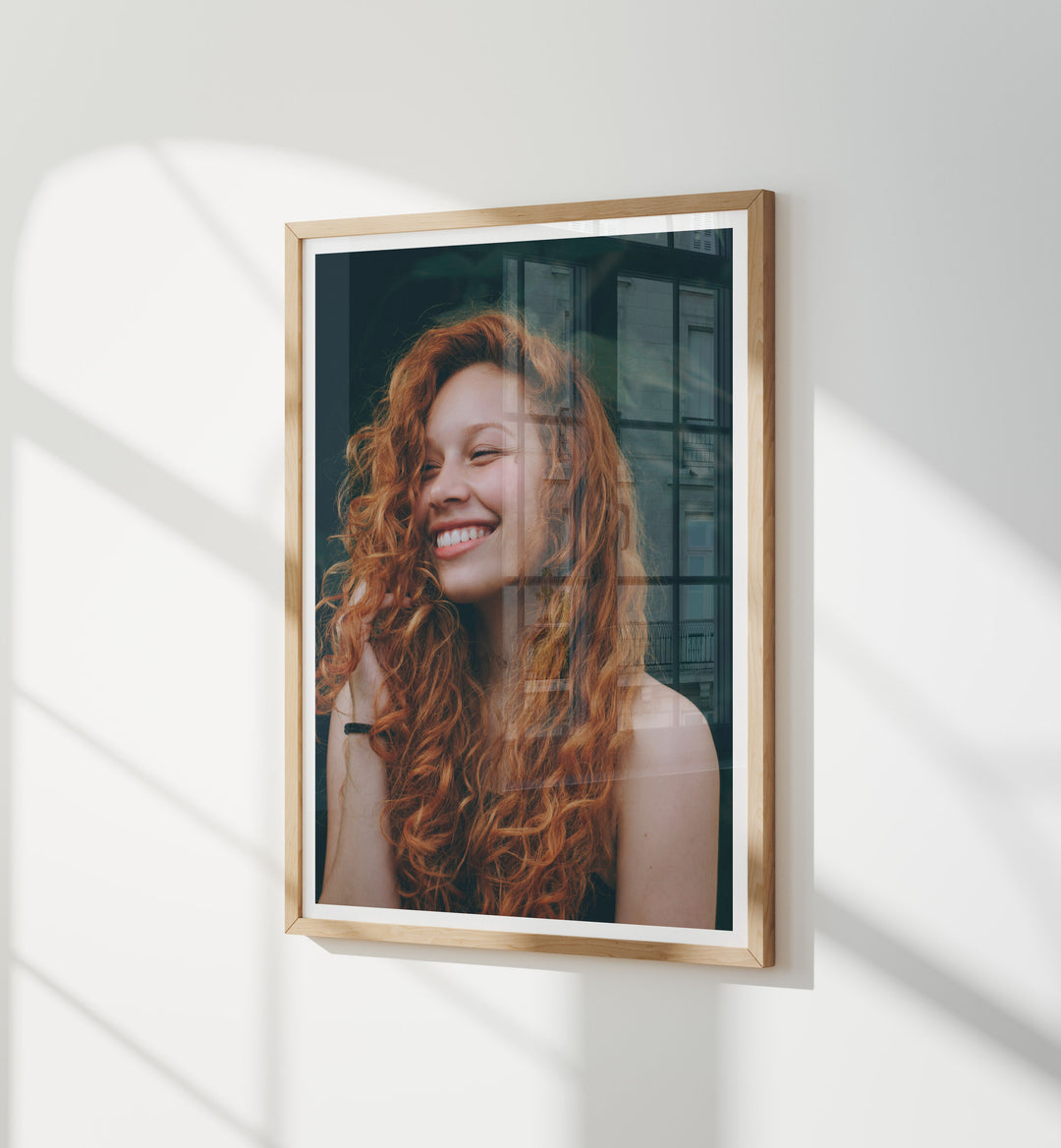 Wood Frame Mockup with Reflection,3x4 Ratio Frame Mock-Up,Blank Background,Picture Frame Mockup,Wall Art Mockup