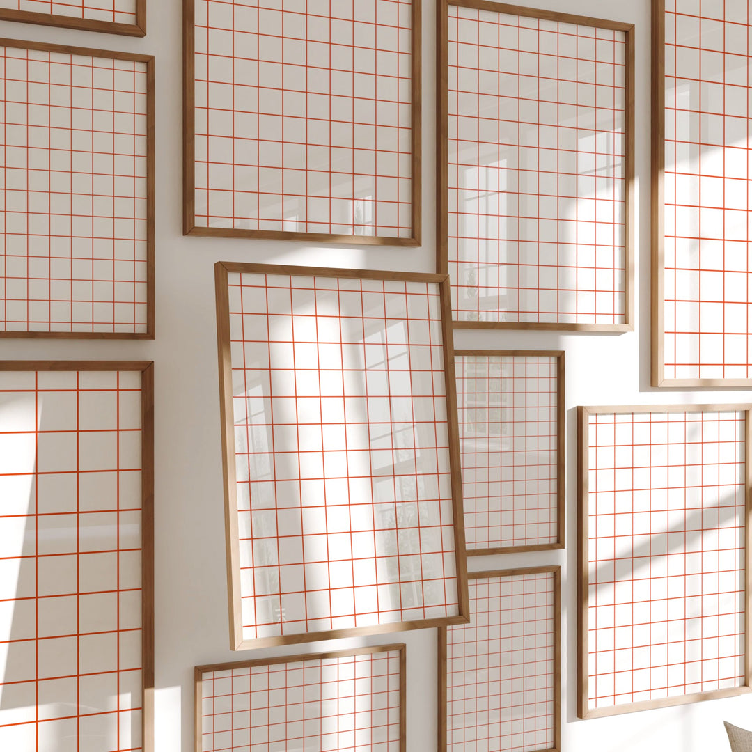 Gallery Frame Video Mockup | Vertical 5x7 Ratio | 4 Scenes Animated Mockup | Wall Art Video Mockup