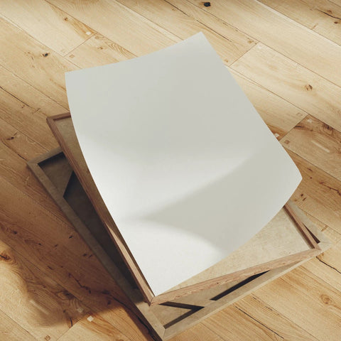 Vertical DIN A artwork video mockup for poster and wall art listing