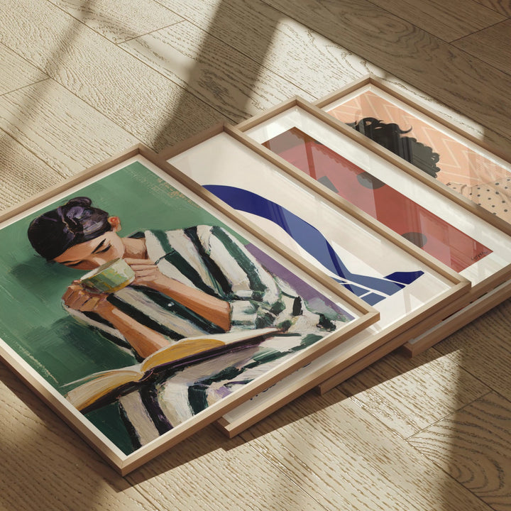 Animated Video Frame Set Mockup | Vertical 3x4 Ratio | 4 Scenes Gallery Mockup Video Template | Multiple Frames | Minimalist Design