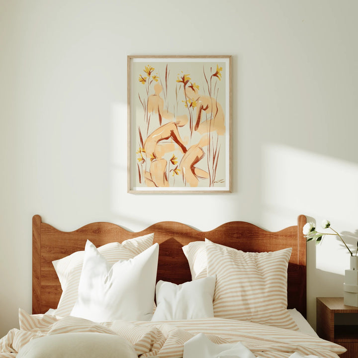 Animated Video Frame Mockup in Bedroom | Vertical 3x4 Ratio Frame | 3 Scenes Art Mockup Video Mobile | Wall Art Video Mockup | Digtal Templates