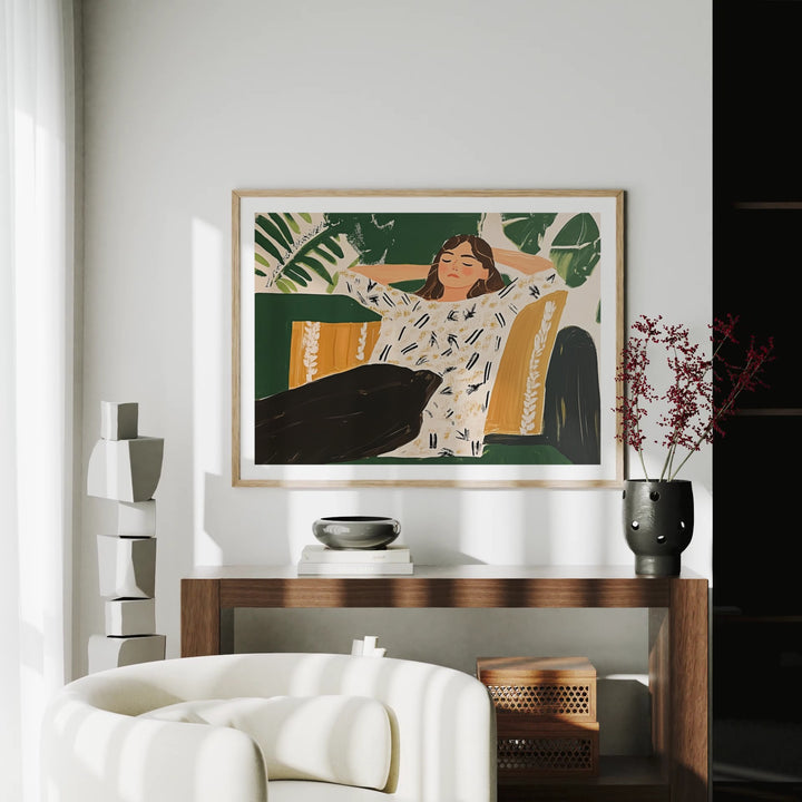 Animated Video Wood Frame Mockup | Horizontal 4x3 Ratio | 3 Scenes Interior Mockup Video