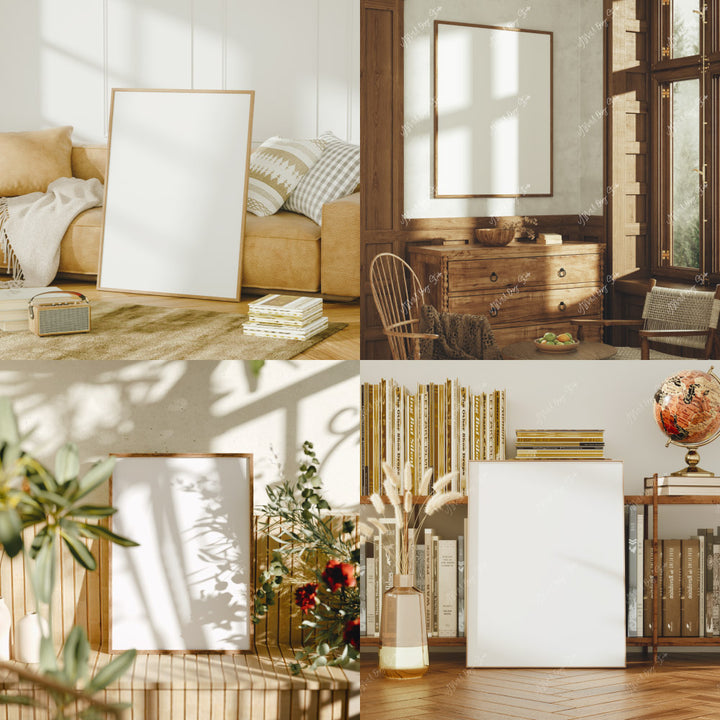 20 Frames Mockup Bundle Set,Picture Frame Mockup,Digital Template,Interior Art Mockup