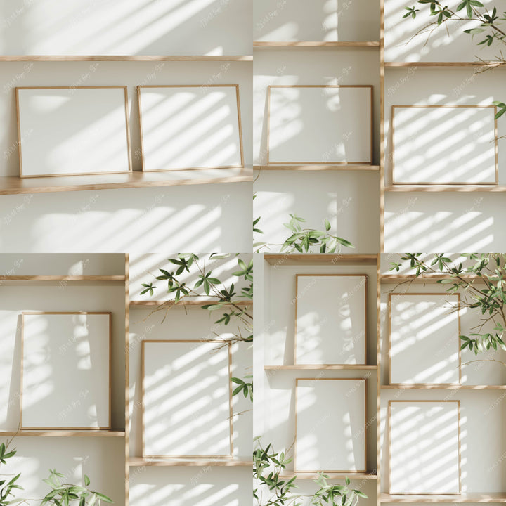 Set of 16 Minimalist Frame Mockup Bundle,Art Print Mockup,Digital Frame Mockup,Psd Template