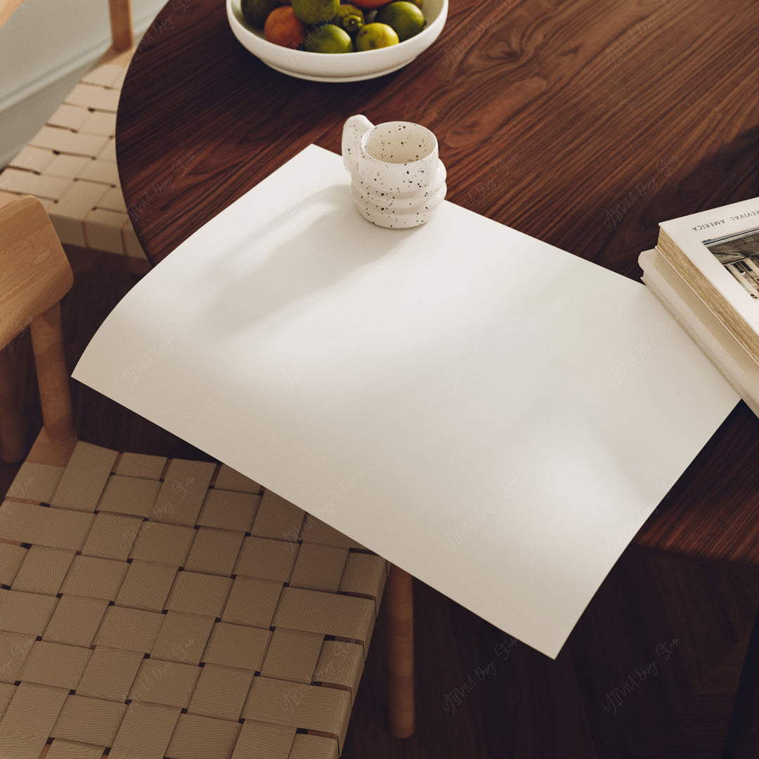 Horizontal Poster Frame Mockup,7x5 Flatlay Canva Print Detail Mockup