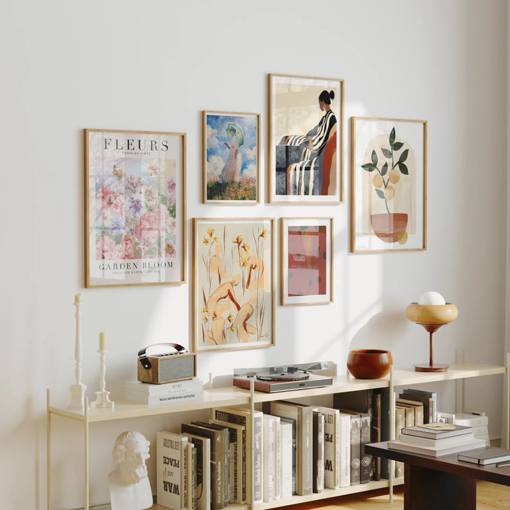 Animated Video Frame Set Mockup | Vertical 3x4 Ratio | 4 Scenes Gallery Mockup Video | Wall Art Video Mockup