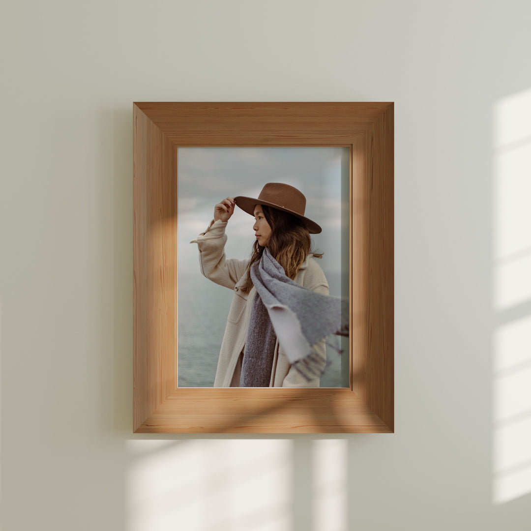Minimalist Wood Frame Mockups,5x7 Frame Mock-Up in Home Interior