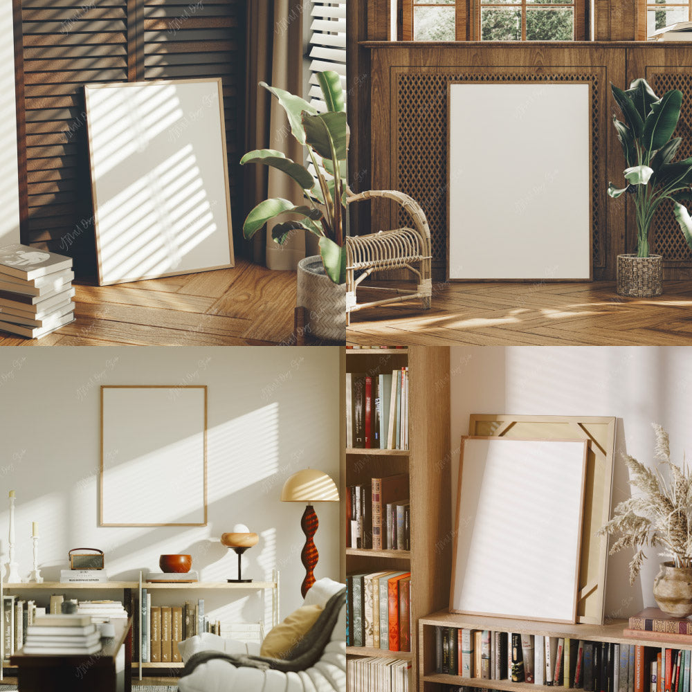 20 Frames Mockup Bundle Set,Picture Frame Mockup,Digital Template,Interior Art Mockup