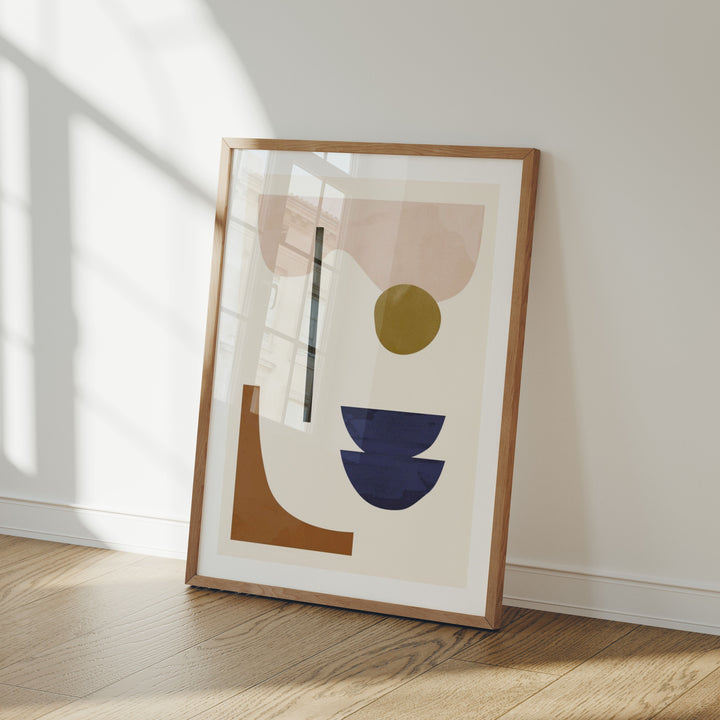 Wood Frame Mockup in home Interior,3x4 Ratio Frame Mock-Up with Reflection