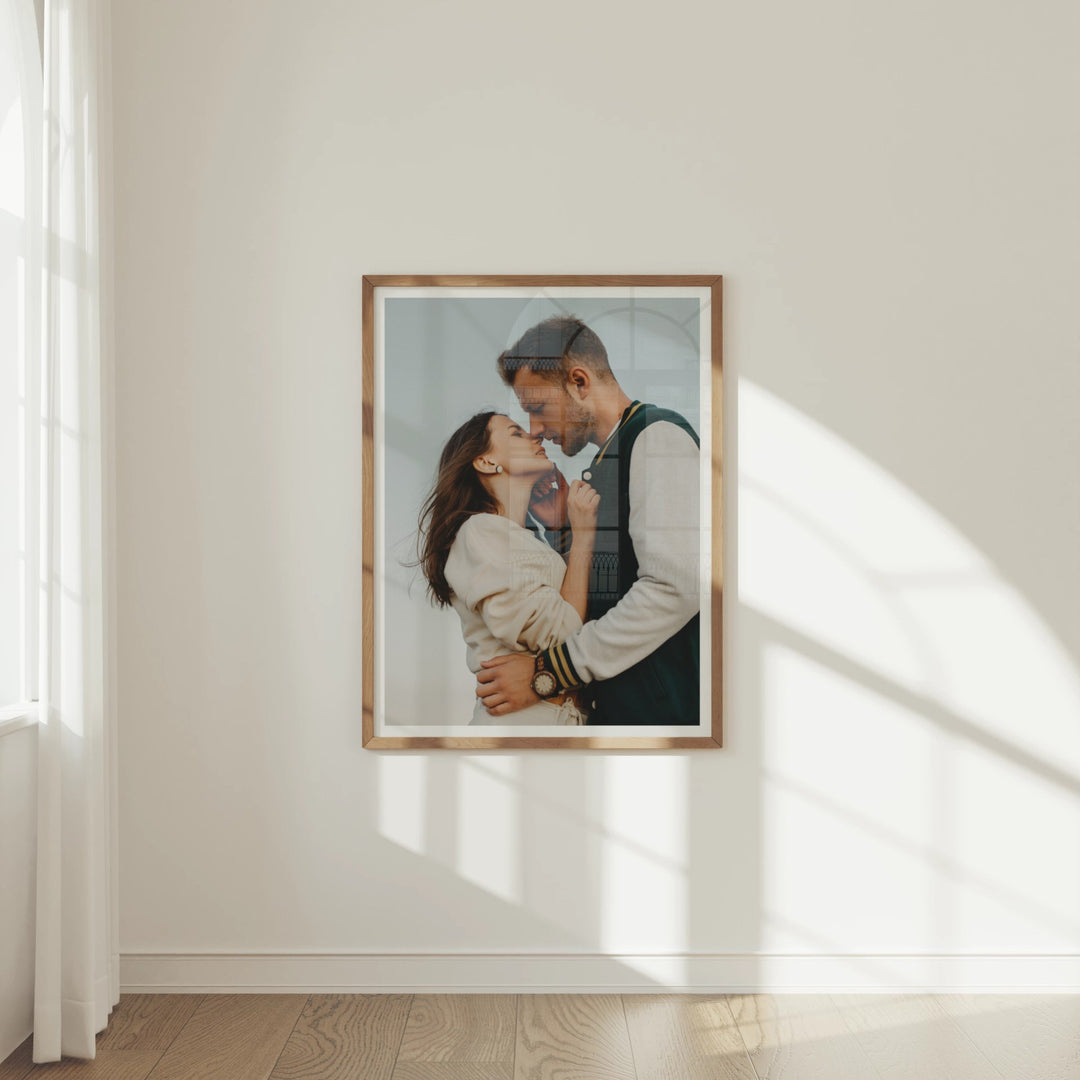 Animated Video Wood Frame Mockup | Vertical 3x4 Ratio | 3 Scenes Interior Mockup Video