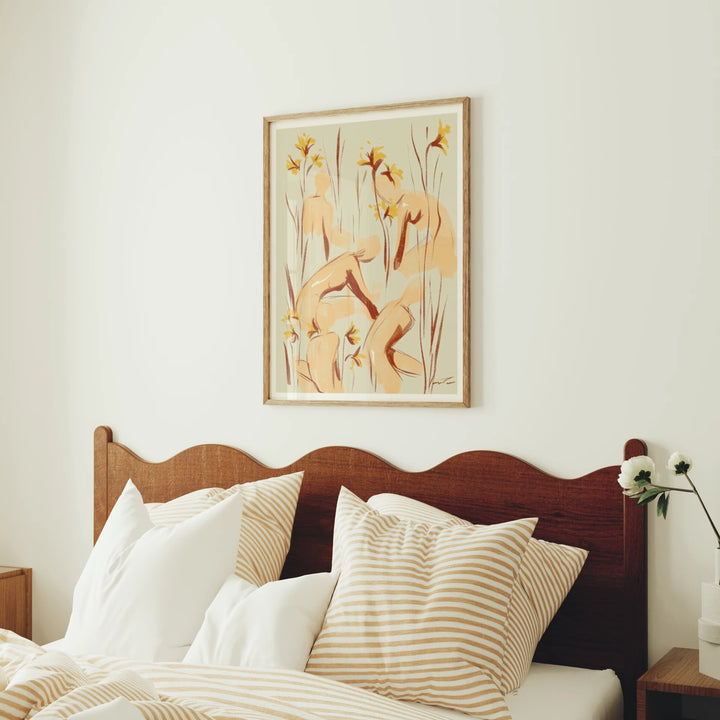 Animated Video Frame Mockup in Bedroom | Vertical 3x4 Ratio Frame | 3 Scenes Art Mockup Video Mobile | Wall Art Video Mockup | Digtal Templates