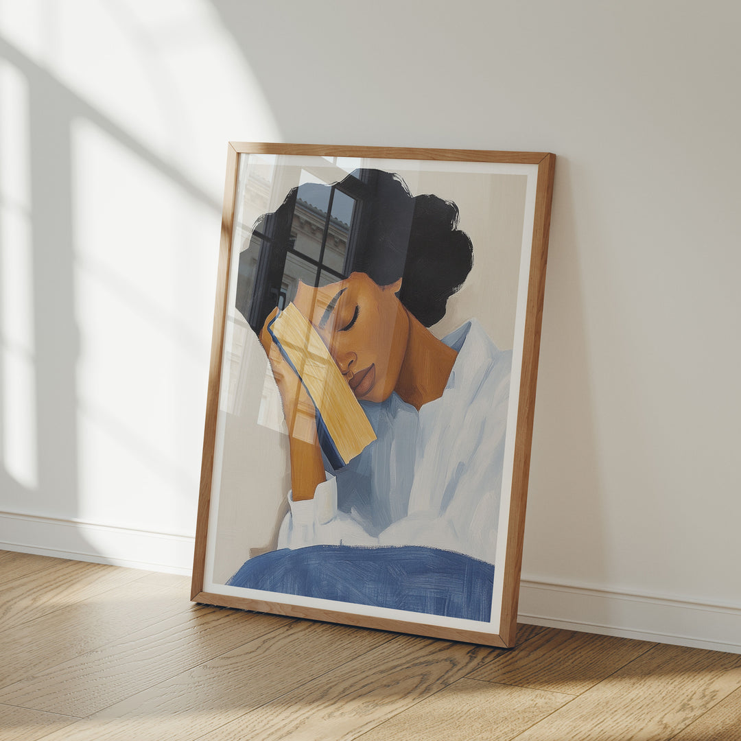 Wood Frame Mockup in home Interior,3x4 Ratio Frame Mock-Up with Reflection
