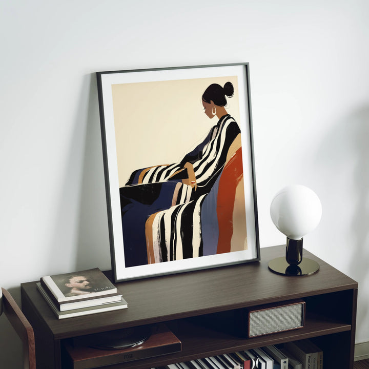 Animated Video Black Frame Mockup | Vertical 3x4 Ratio | 4 Scenes Interior Mockup Video | Wall Art Mockup Video Template