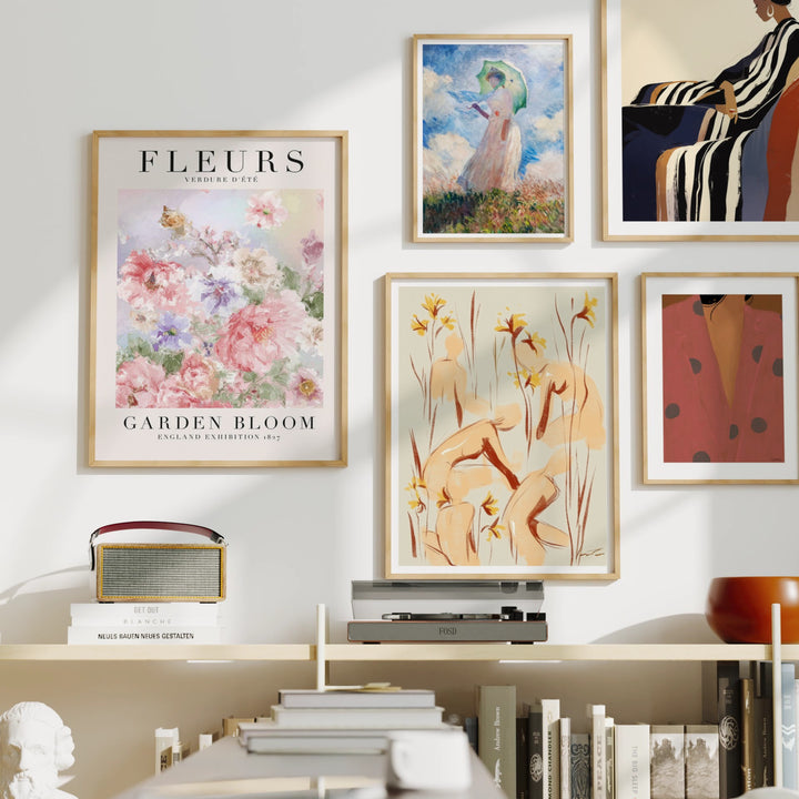 Animated Video Frame Set Mockup | Vertical 3x4 Ratio | 4 Scenes Gallery Mockup Video | Wall Art Video Mockup