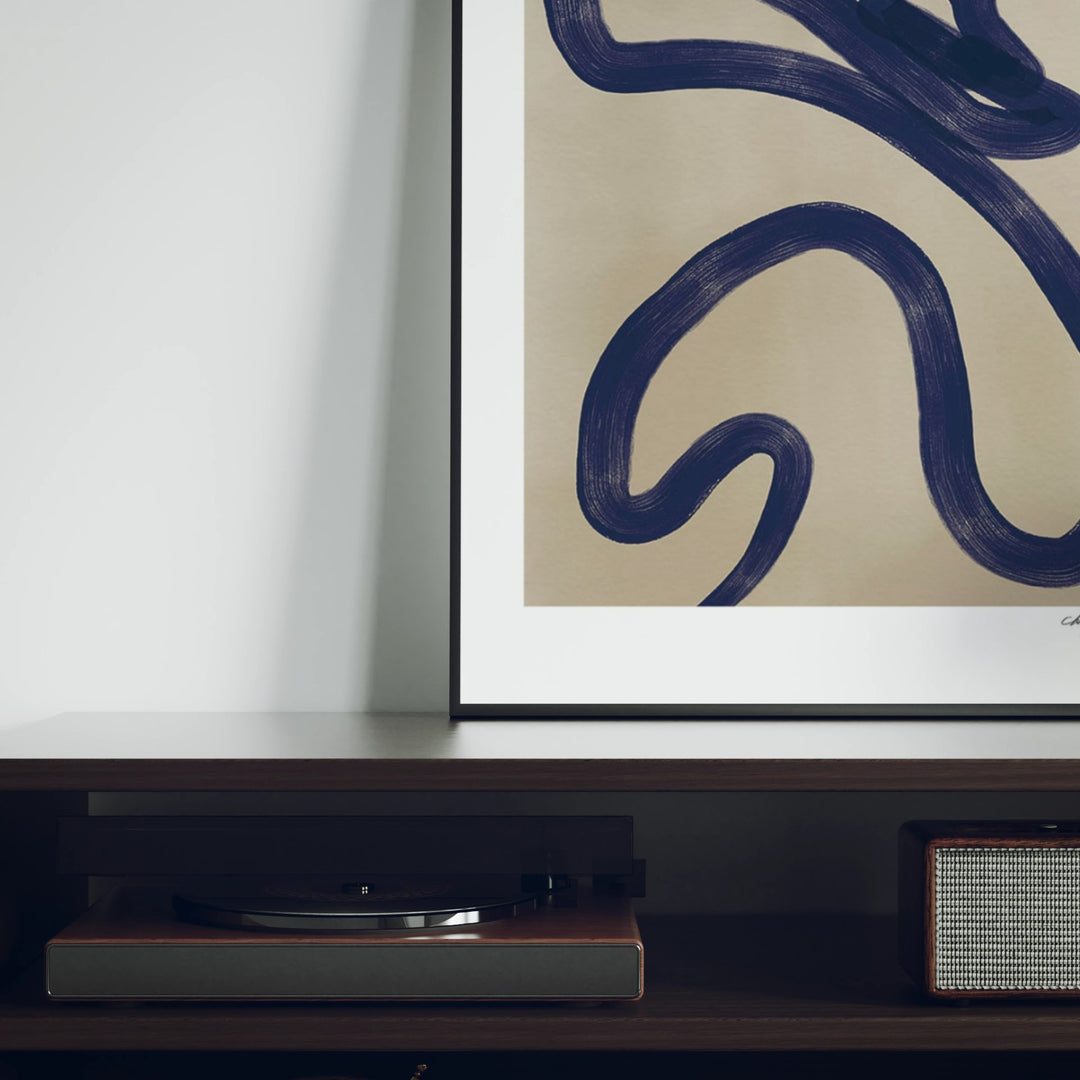 Animated Video Black Frame Mockup | Vertical 3x4 Ratio | 4 Scenes Interior Mockup Video | Wall Art Mockup Video Template