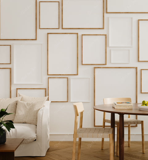 Gallery wall frame mockup for 5x7 printable art and coordinated poster collection