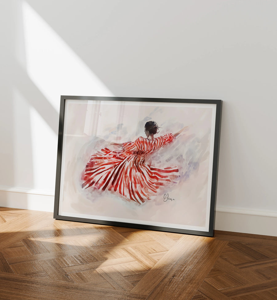 Horizontal Black Frame Mockup with Reflection,4x3 Wall Art Mockups,Picture Frame Mockup,Psd Smart Object