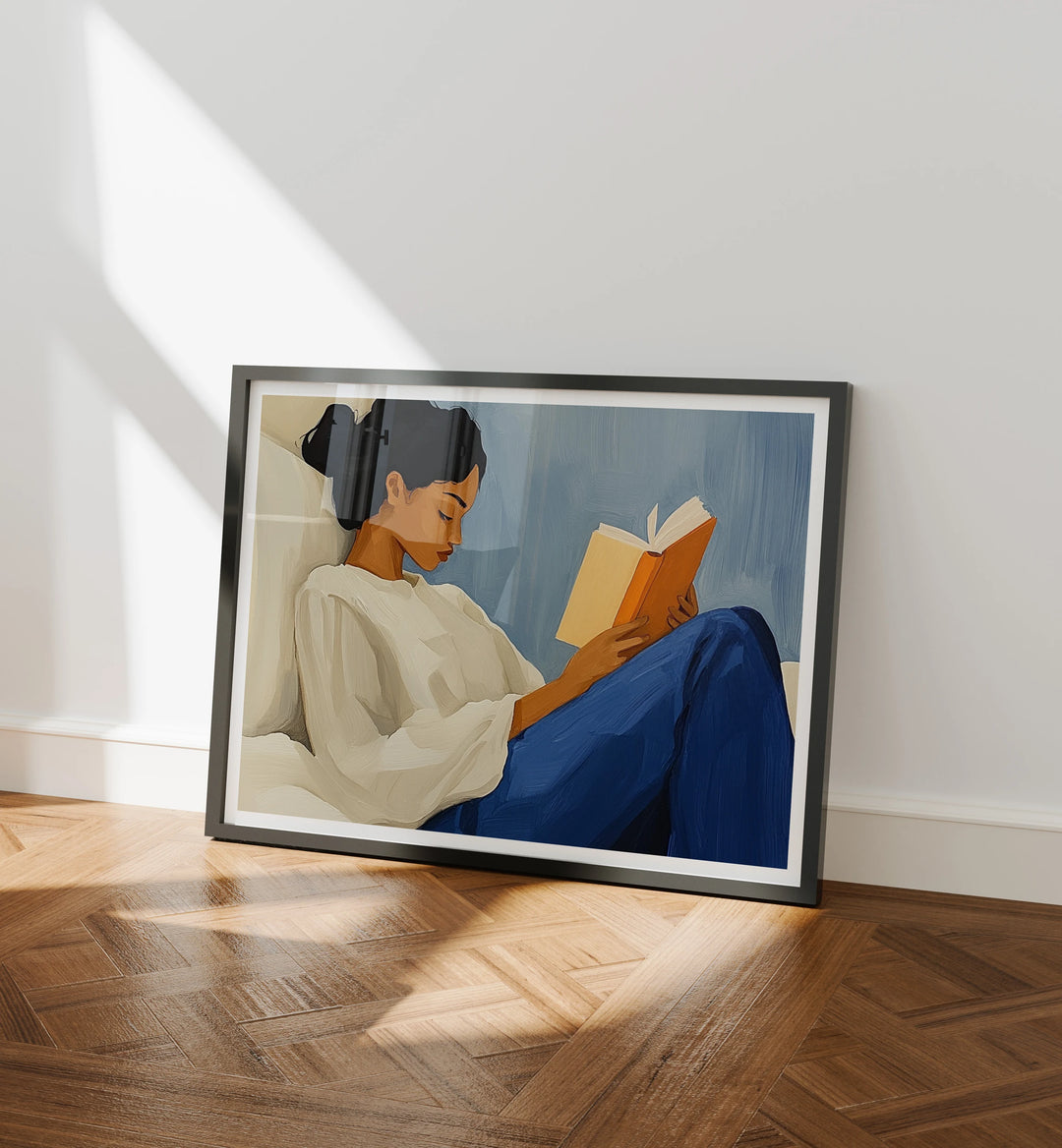 Horizontal Black Frame Mockup with Reflection,4x3 Wall Art Mockups,Picture Frame Mockup,Psd Smart Object