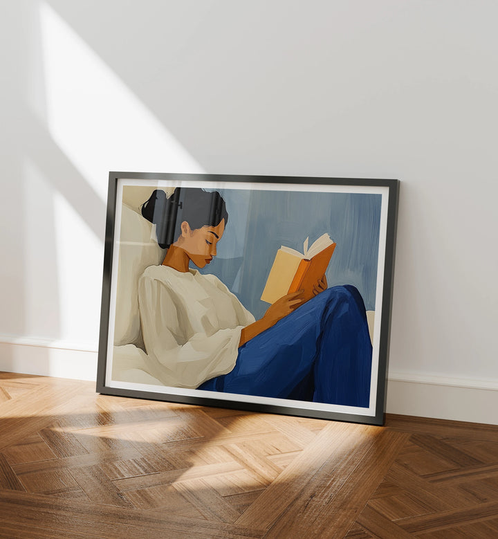 Horizontal Black Frame Mockup with Reflection,4x3 Wall Art Mockups,Picture Frame Mockup,Psd Smart Object