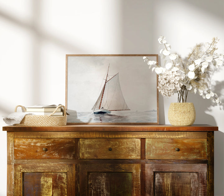 Horizontal Wood Frame Mockup,4x3 Ratio Frame,Print Poster Mockup,Picture Frame Mockup,Boho Frame,Realistic Mockup,Natural light,Smart Object