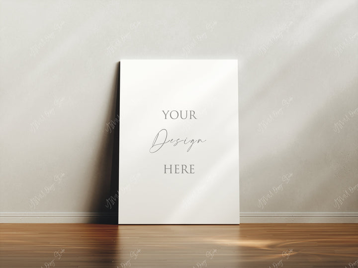 Vertical Canvas Mockup Display,Mockup for Portrait Artwork