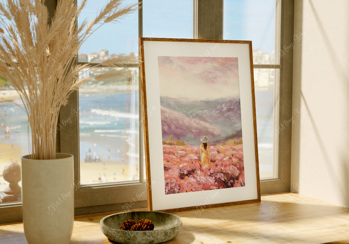 Wood Frame Mockup,Summer Beach Mockup,Art Print Mockup,Window Mockup