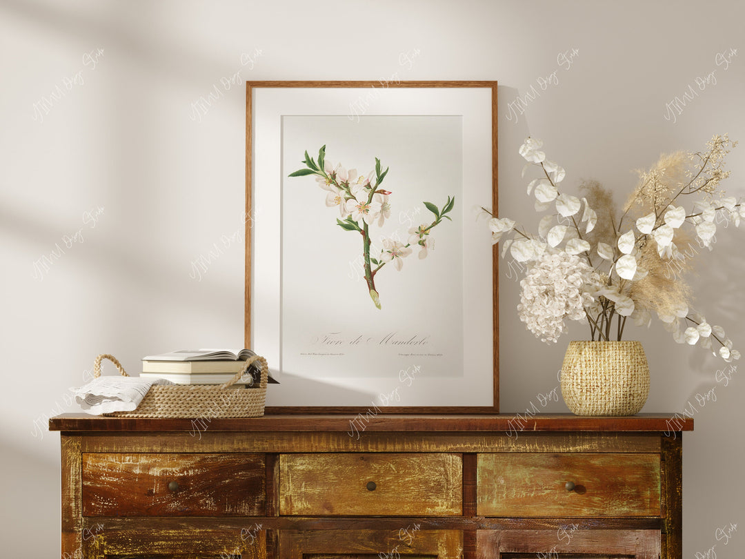 Wood Frame Mockup in Farmhouse,Boho Interior Frame Mockup