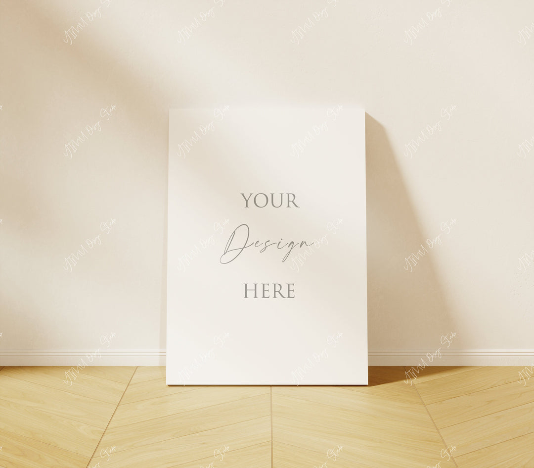 Vertical Canvas Mockup Display,Simple Modern 5X7 Mockup Painting Display