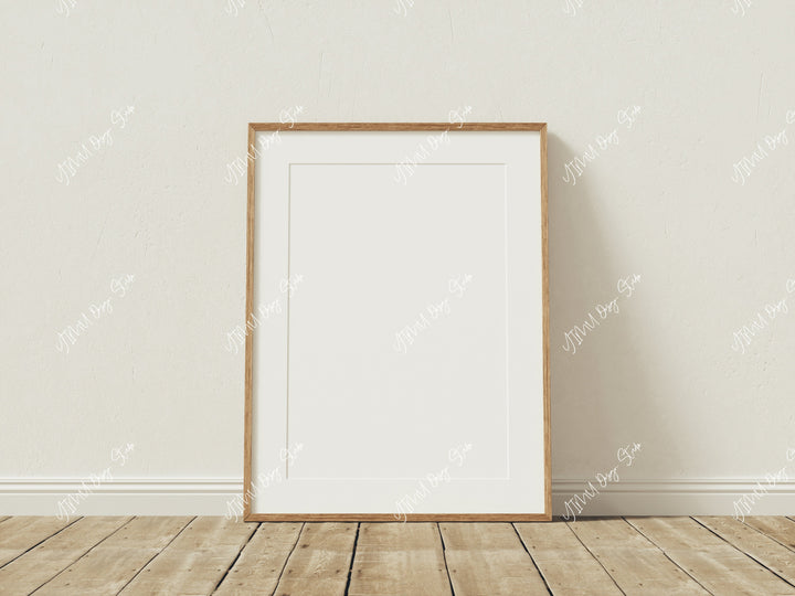 Wooden Frame Mockup,Minimalist Vertical Frame Mockup,Wall Art Mockup