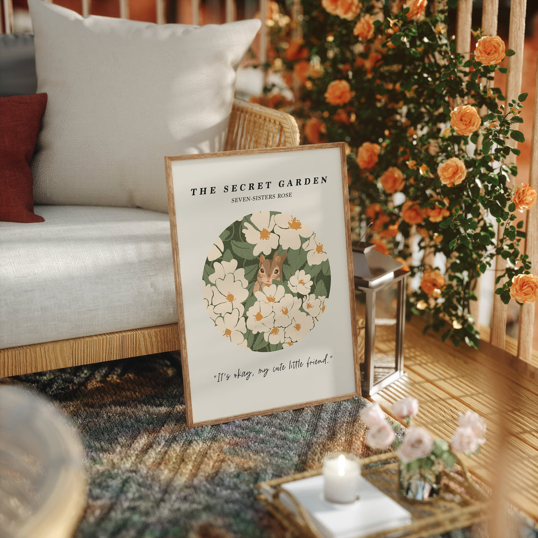 Wood Frame Mockup,5x7 Ratio Frame Interior Mockup,Poster Mockup