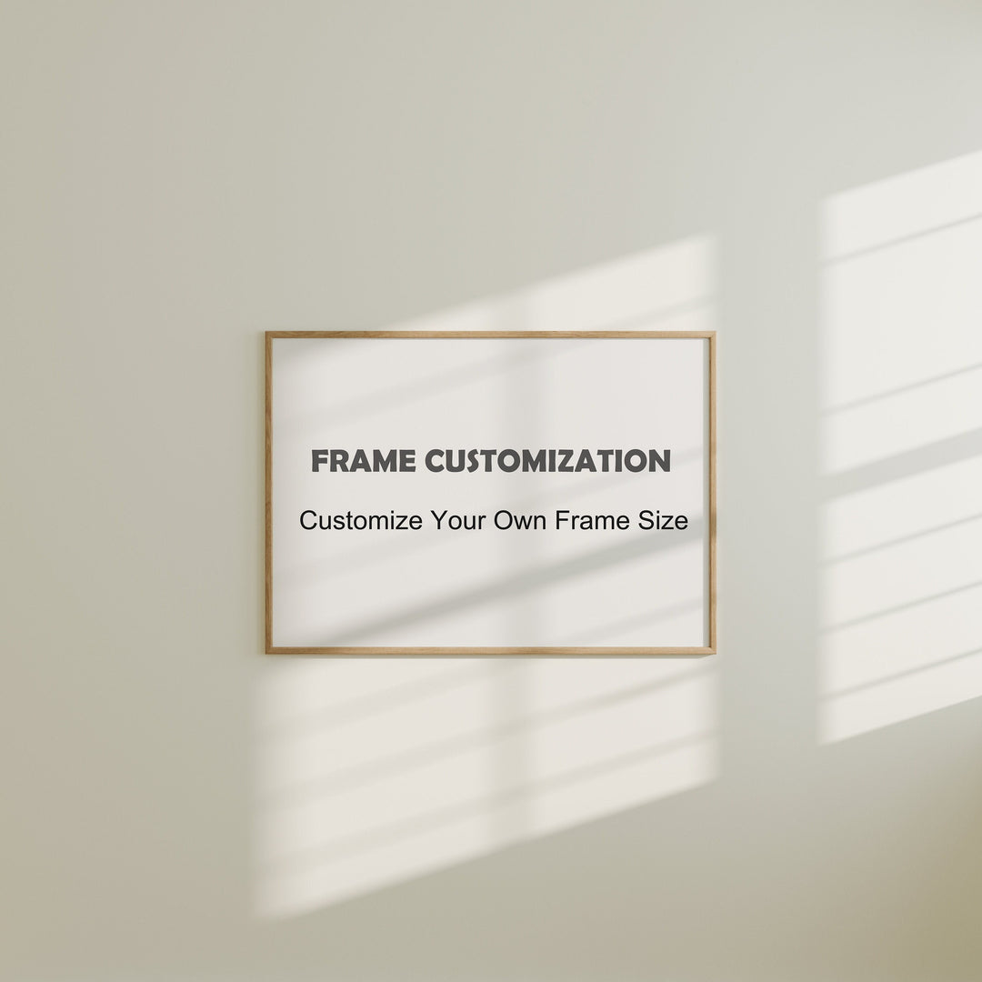 Frame Size Customization,Customized Frame Mockup