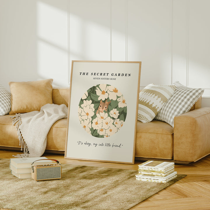 Wood Frame Mockup,3x4 Ratio Frame in Home Interior,Print Poster Mockup