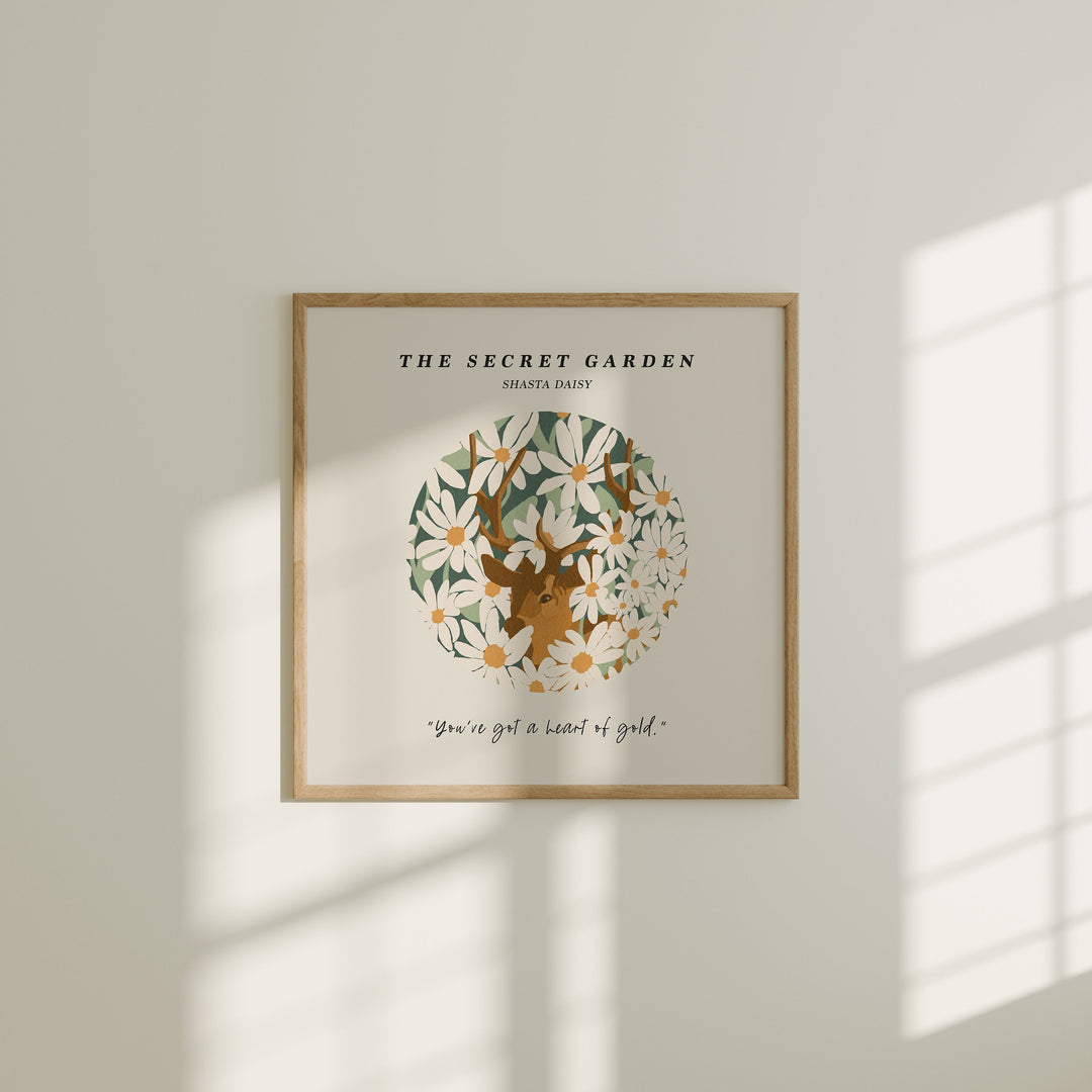 Square Wood Frame Mockup,Minimalist Print Poster Mockup