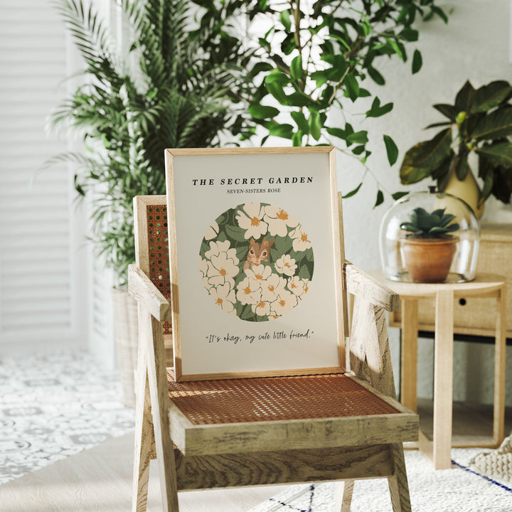 Boho Wood Frame Mockup,3x4 Ratio Frame,Print Poster Mockup