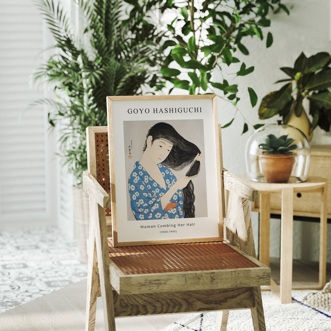 Boho Wood Frame Mockup,3x4 Ratio Frame,Print Poster Mockup