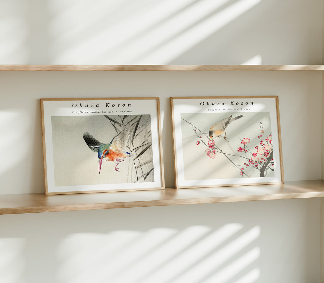 Set of 2 Wood Frame Mockup,3x4 Horizontal Frame Mock-Up in Home Interior