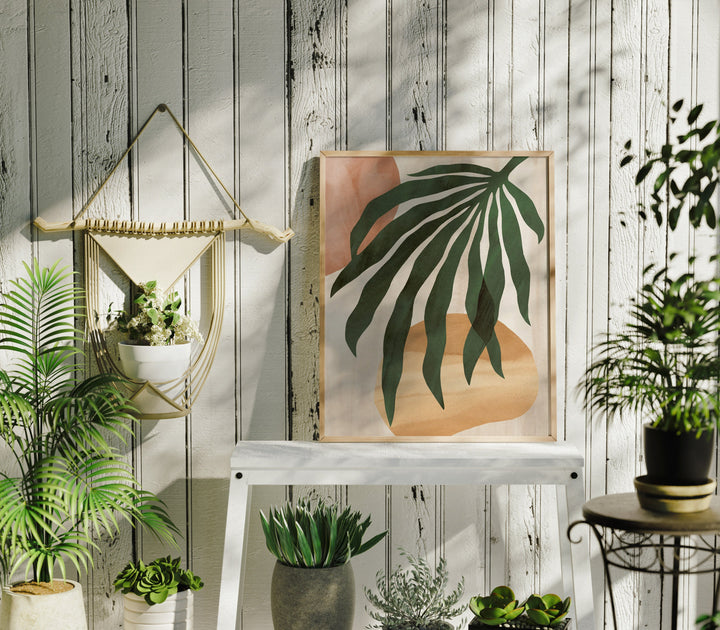 Wood Frame Mockup in Greenhouse,8x10 Ratio Frame Mock-Up