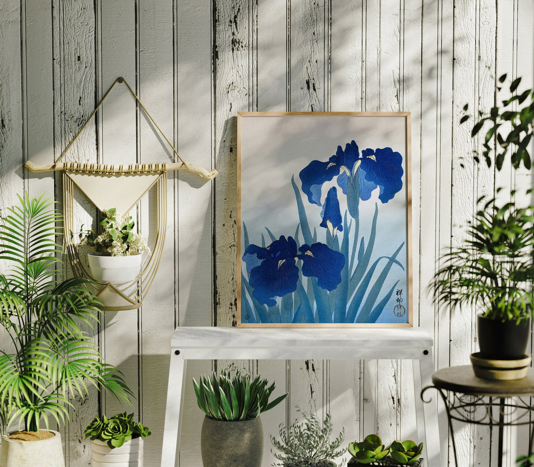 Wood Frame Mockup in Greenhouse,8x10 Ratio Frame Mock-Up