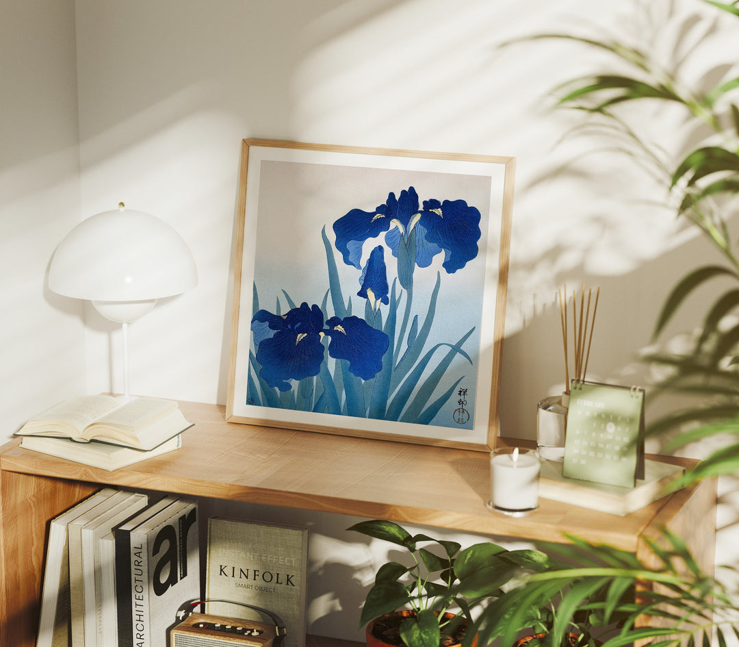 Square Wood Frame Mockup in Living room,Printable Art Mockup